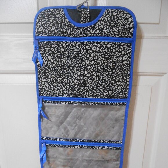 NICE VERA BRADLEY HANGING JEWELRY COSMETIC TRAVEL CASE ORGANIZER 2 HANDLES ✨ - Picture 3 of 9